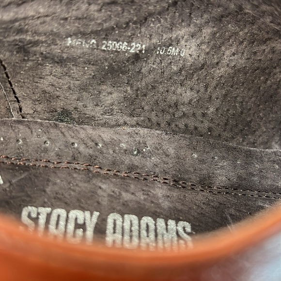 Stacy Adams Leather Dickinson Cap Toe Oxfords EUC size 10.5 - Picture 5 of 6